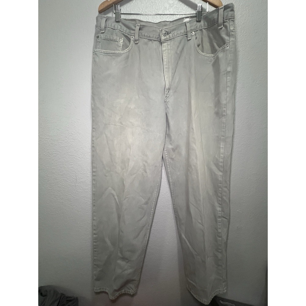 Levis 550 Jeans Mens 42x30 Blue Denim Relaxed Fit Red Tab 90s Made USA